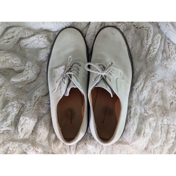 JCrew White Suede Bucks Red Sole size 9 *beautiful* - Picture 6 of 8